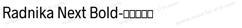 Radnika Next Bold字体转换